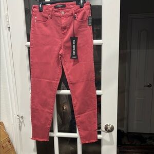 Liverpool Jeans Company Pink Ankle Cropped Jeans